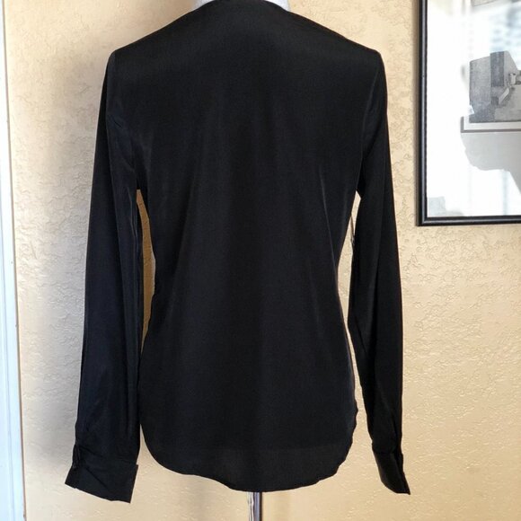 Nasty Gal Back in Black Tie  shirt  S - Picture 9 of 13